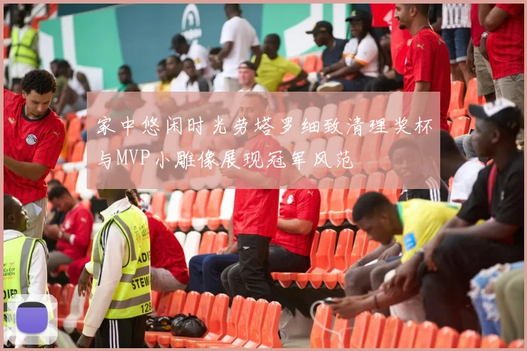 家中悠闲时光劳塔罗细致清理奖杯与MVP小雕像展现冠军风范